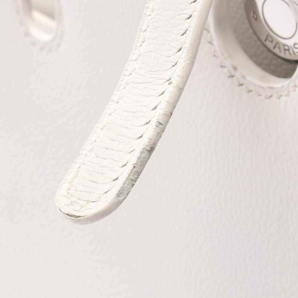 Hermes HERMES Dalvy MM Handbag Leather Veau Graine Women's White - Picture 6 of 8